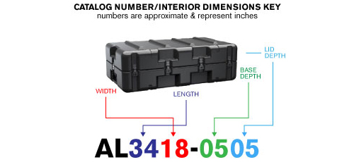 AL6124-0805FT Single Lid Case